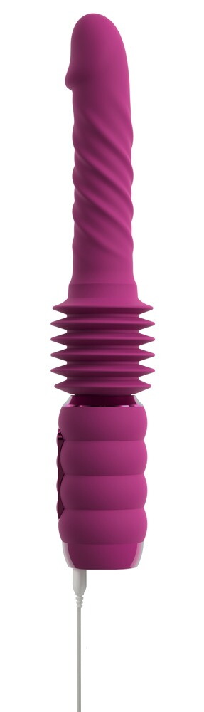 Stødevibrator "Thrusting & Rotating Fucking Machine" med aftagelig sugekop