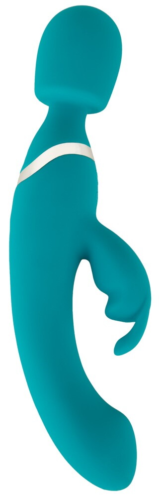 Massagestav og rabbit vibrator i ét sexlegetøj