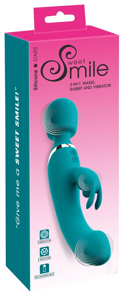 Massagestav og rabbit vibrator i ét sexlegetøj