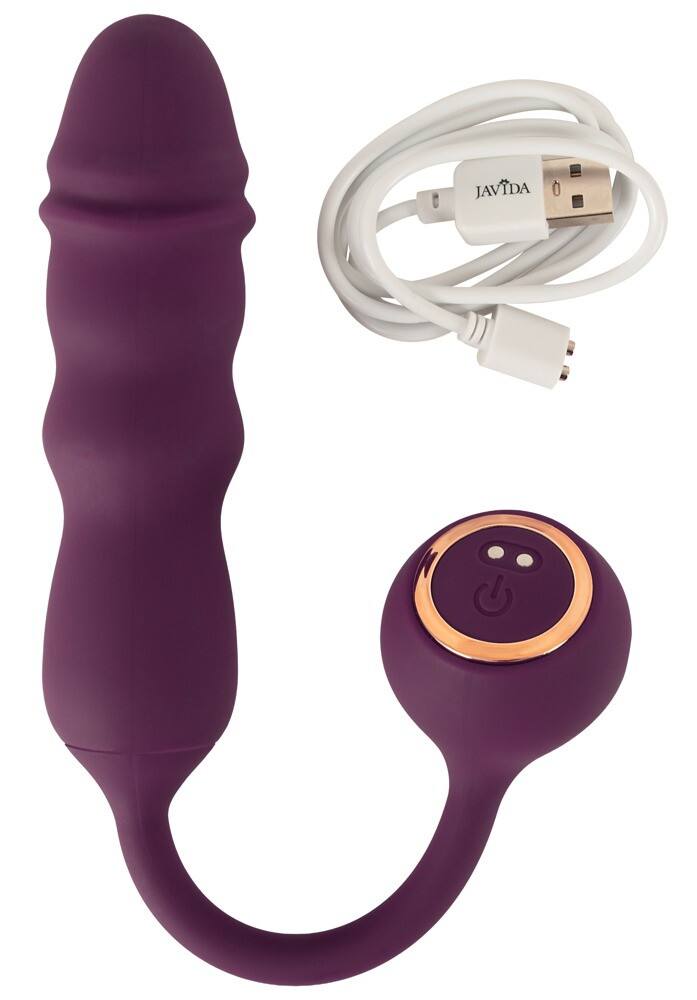 Vibrator-æg med stødfunktion
