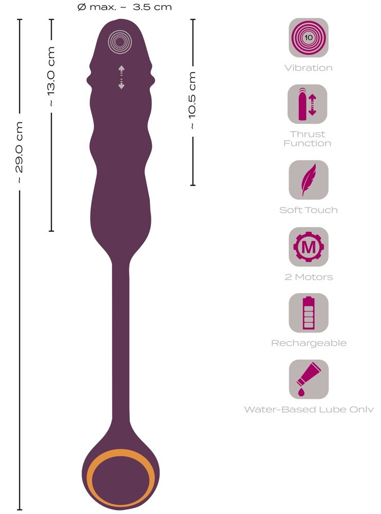 Vibrator-æg med stødfunktion