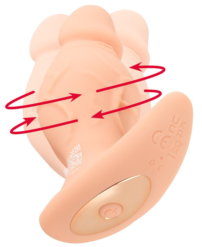 Vibrerende analplug "RealPlug“ med rotation