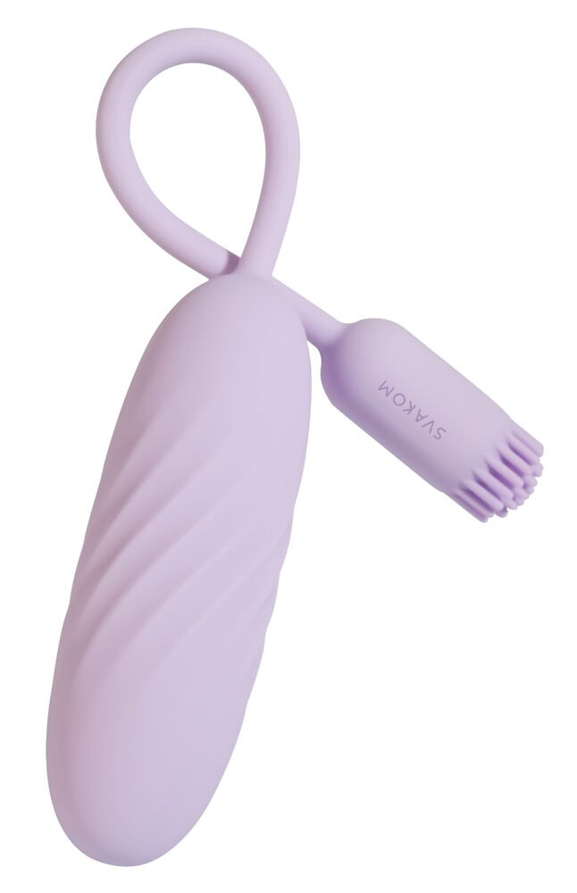 Vibrator-æg "Plume“ med fleksibel vibro-børste
