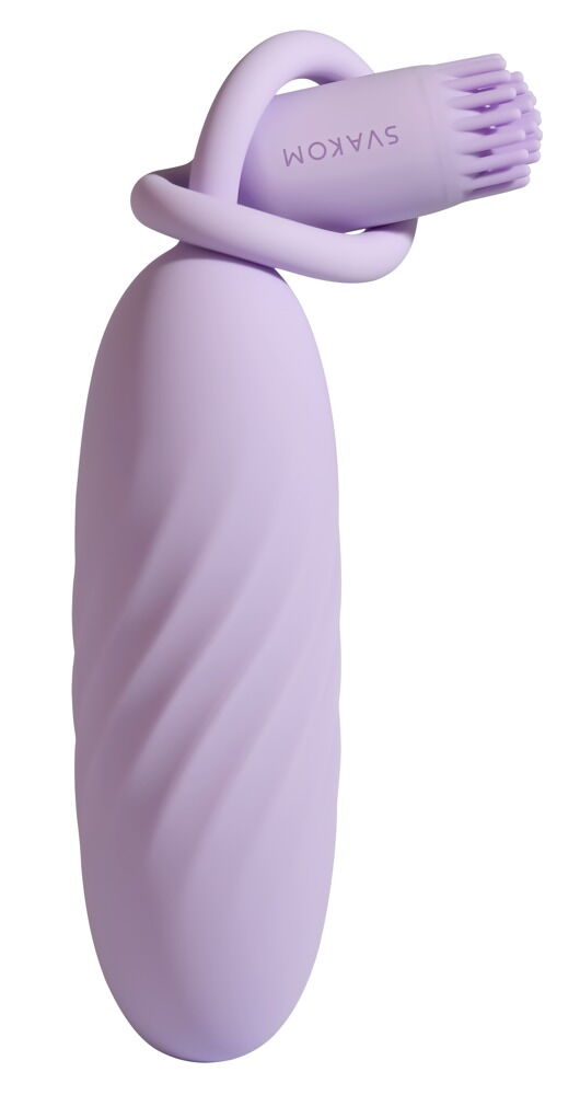 Vibrator-æg "Plume“ med fleksibel vibro-børste
