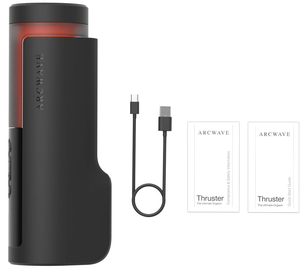 Masturbator "Thruster" med stroking-funktion og rotation