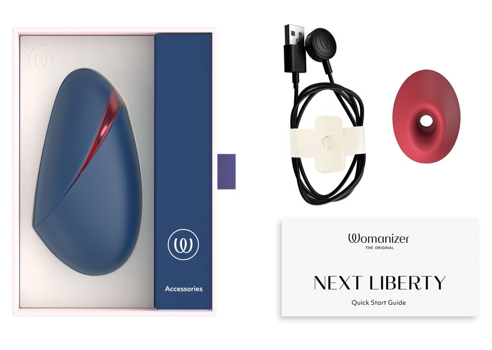 Pulsator "Womanizer Next Liberty" i rejseformat med magnetlåg