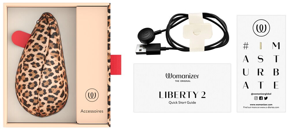 Pulsator "Womanizer Liberty 2" med 8 intensitetsniveauer