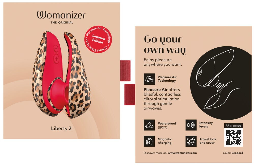 Pulsator "Womanizer Liberty 2" med 8 intensitetsniveauer
