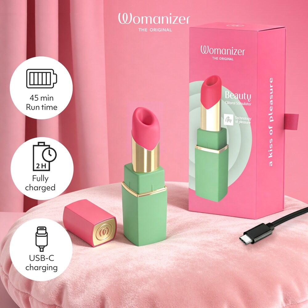 Pulsator "Womanizer Beauty" i læbestift-design