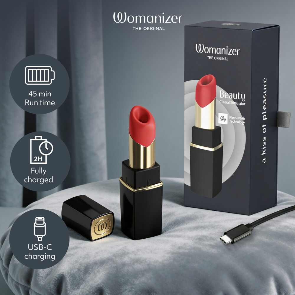 Pulsator "Womanizer Beauty" i læbestift-design