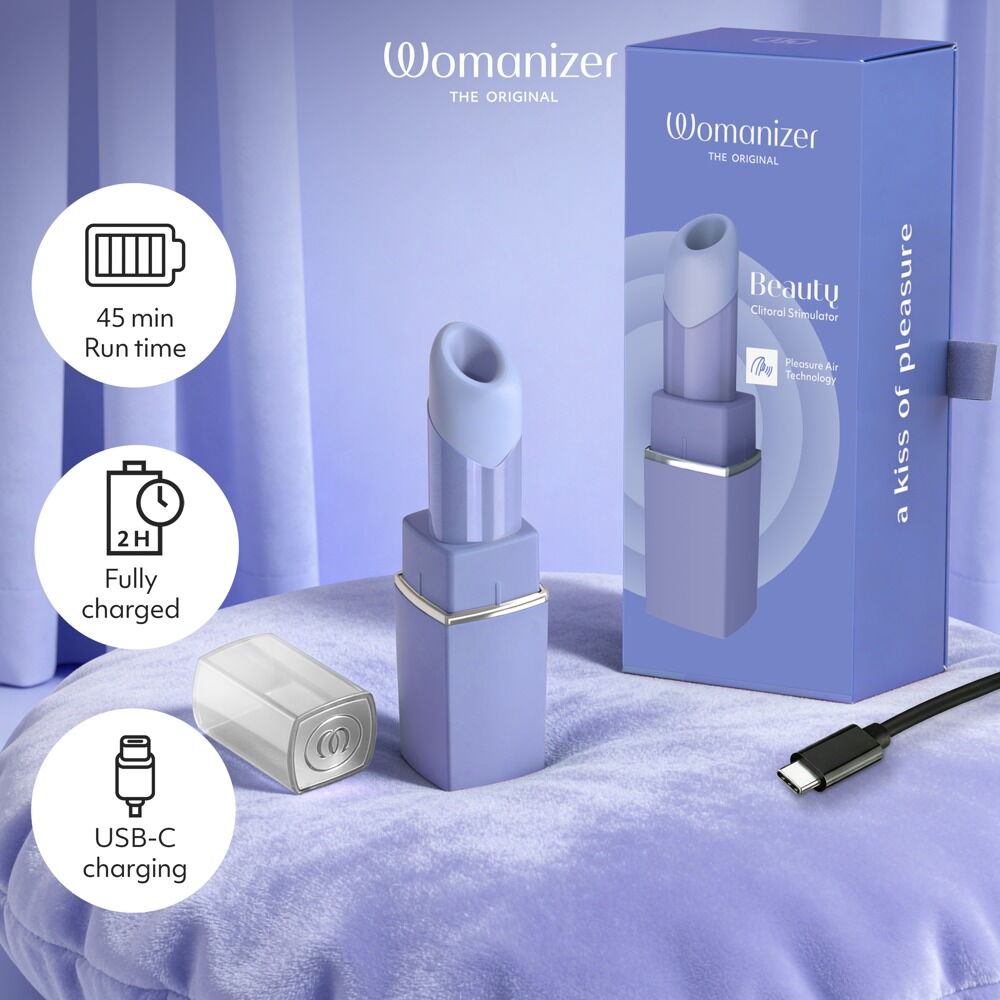 Pulsator "Womanizer Beauty" i læbestift-design