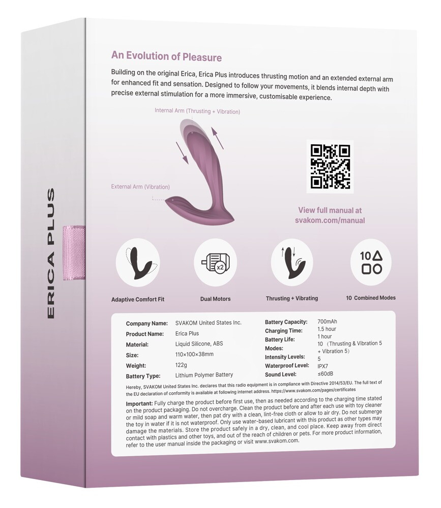 Trussevibrator "Erika Plus“ med stødfunktion