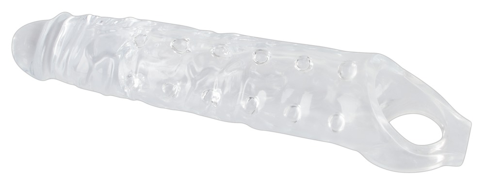 Penishylster Penis sleeve med testikelring, nopper