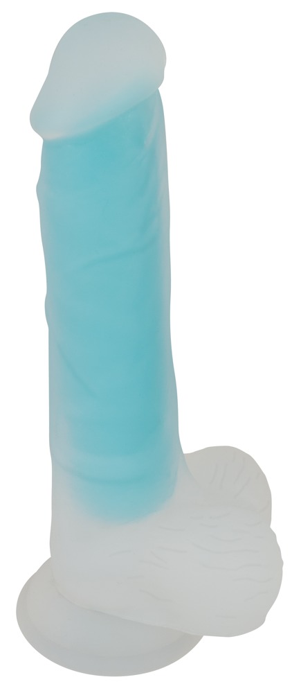 Naturdildo Glow in the Dark med sugekop