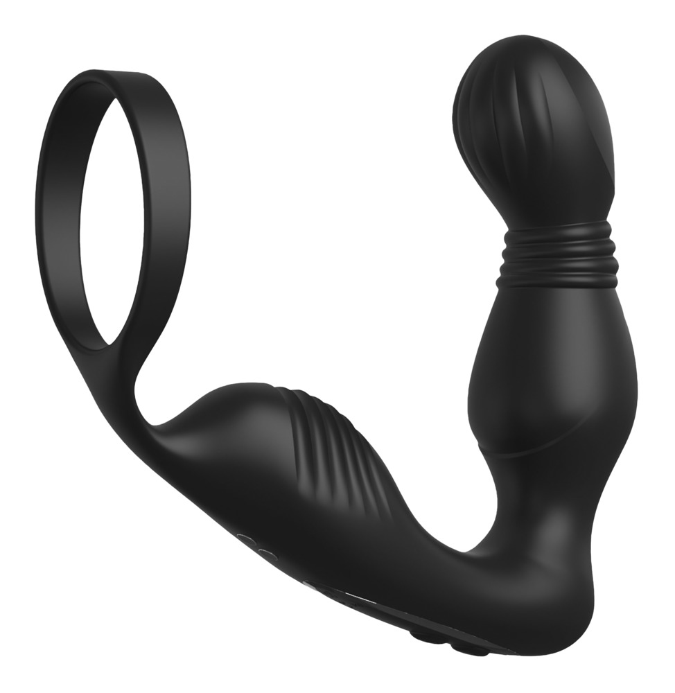 Analvibrator Ass-Gasm Pro P-Spot Milker med penisring og P-punkts spids