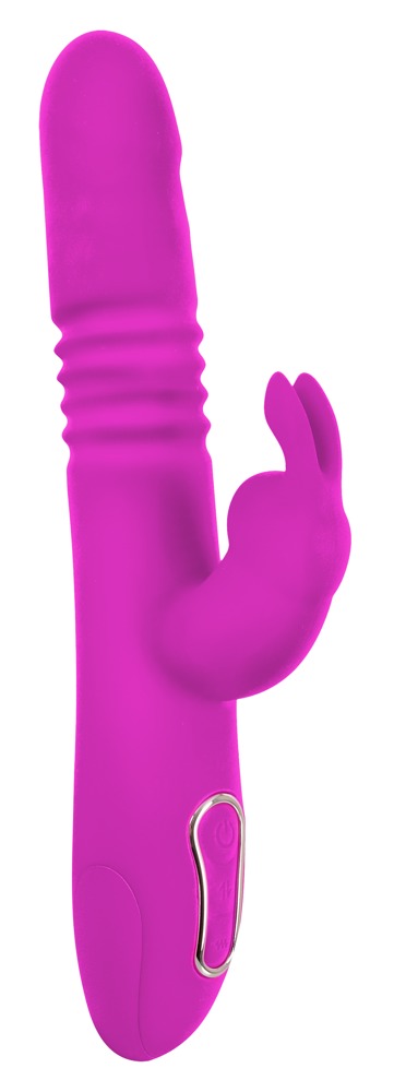 Rabbitvibrator Thrusting Pearl Rabbit Vibrator med stødende funktion og rotation