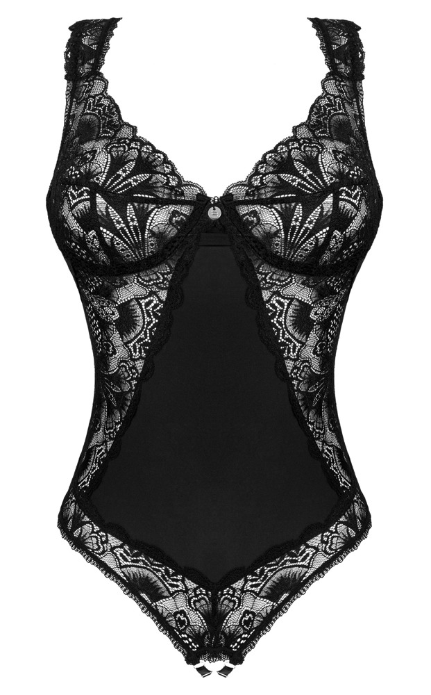 "Donna Dream" skridtløs body i blød, elastisk blonde