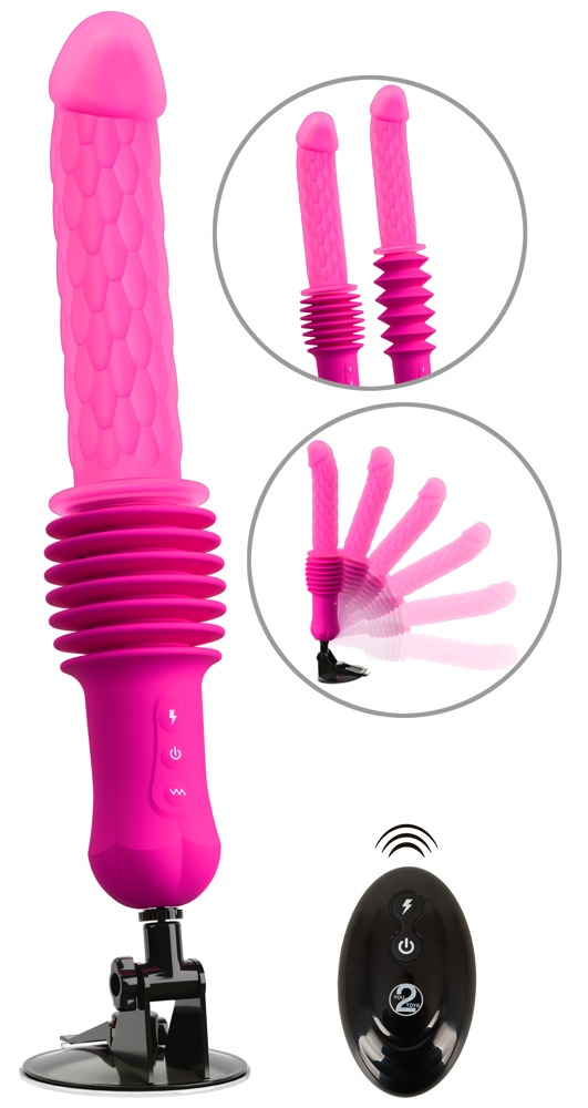 You2Toys Stødvibrator "RC Warming Fucking Machine" med aftagelig sugekop